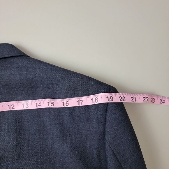 J Crew Tollegno 1900 Ludlow Blazer Mens 42R Blue Single Breasted Sports Jacket - Picture 14 of 16